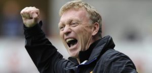 David Moyes: Akishngilia ushindi kwenye mechi ya kombe la ligi nhini Uingereza.